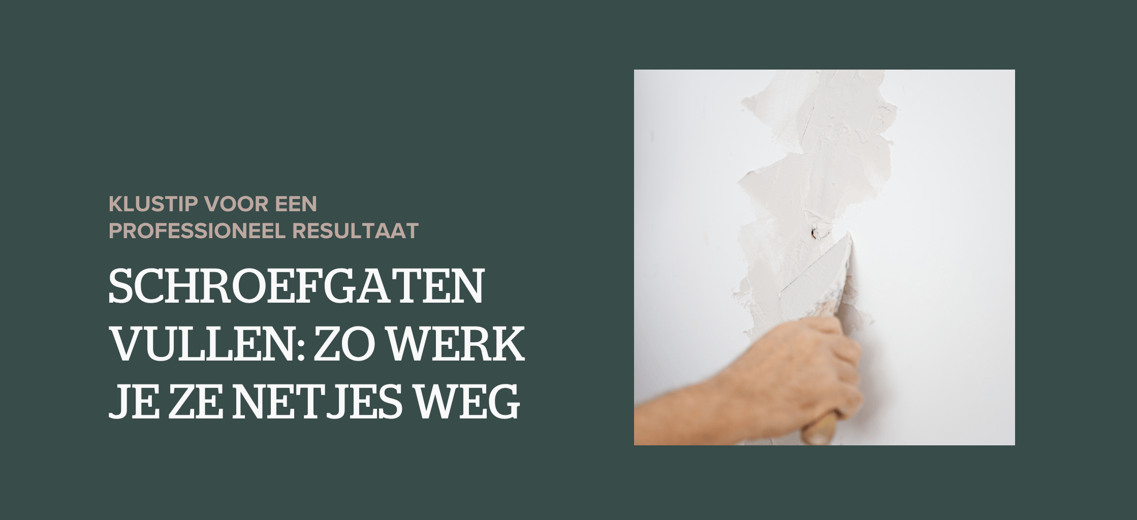 Schroefgaten vullen: zo werk je ze netjes weg
