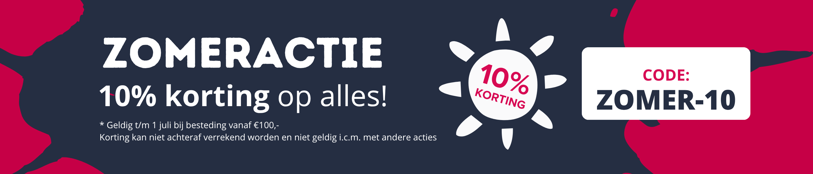 ZOMERACTIE bij verfwinkel.nl - 10% korting op alles! 